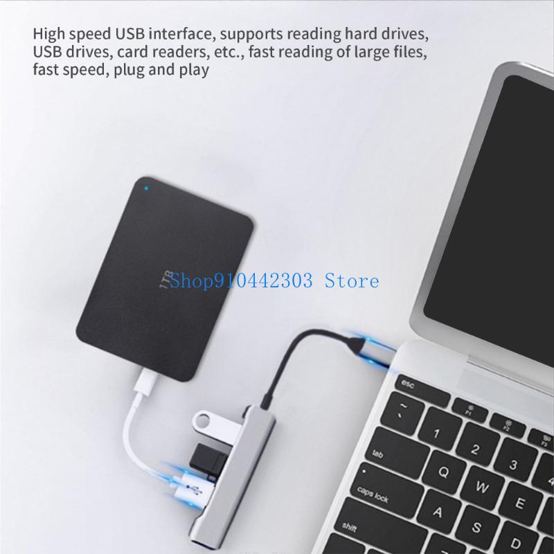 Gaming Keyboard Splitter - 652F USB C/USB Splitter Cable USB