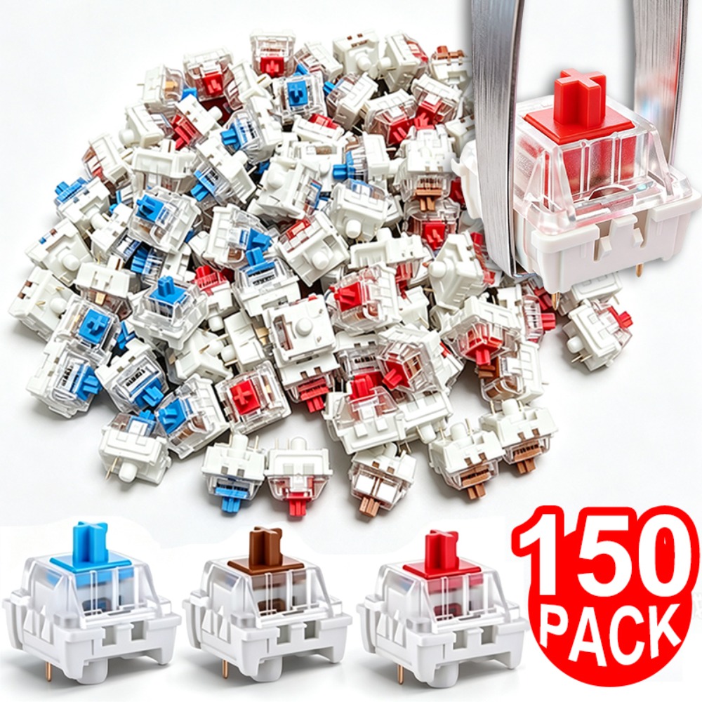 1-150Pcs 3 Pin DIY Mechanical  - Gaming Keyboard Blue review and price