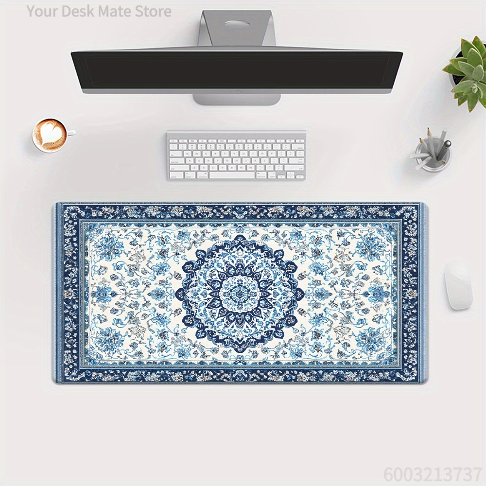 Retro blue Persian  mouse pad  - Gaming Keyboard Blue review and price