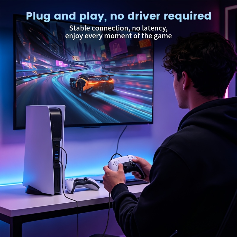 5 in 1 USB Hub for PS5 Console - Gaming Keyboard Splitter review and price