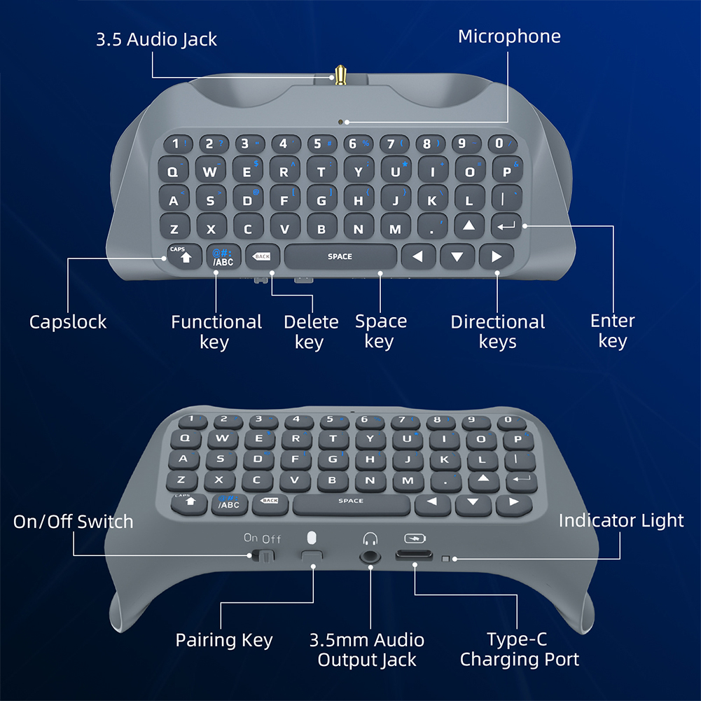 Wireless Keyboard Controller F - Gaming Keyboard Bluetooth review and price