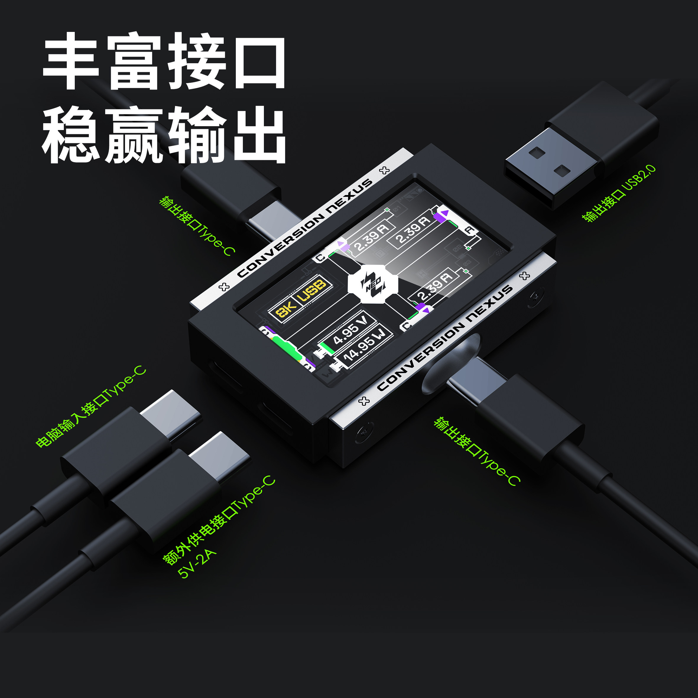 2-in-3-out Gaming USB Hub Inde - Gaming Keyboard Splitter review and price