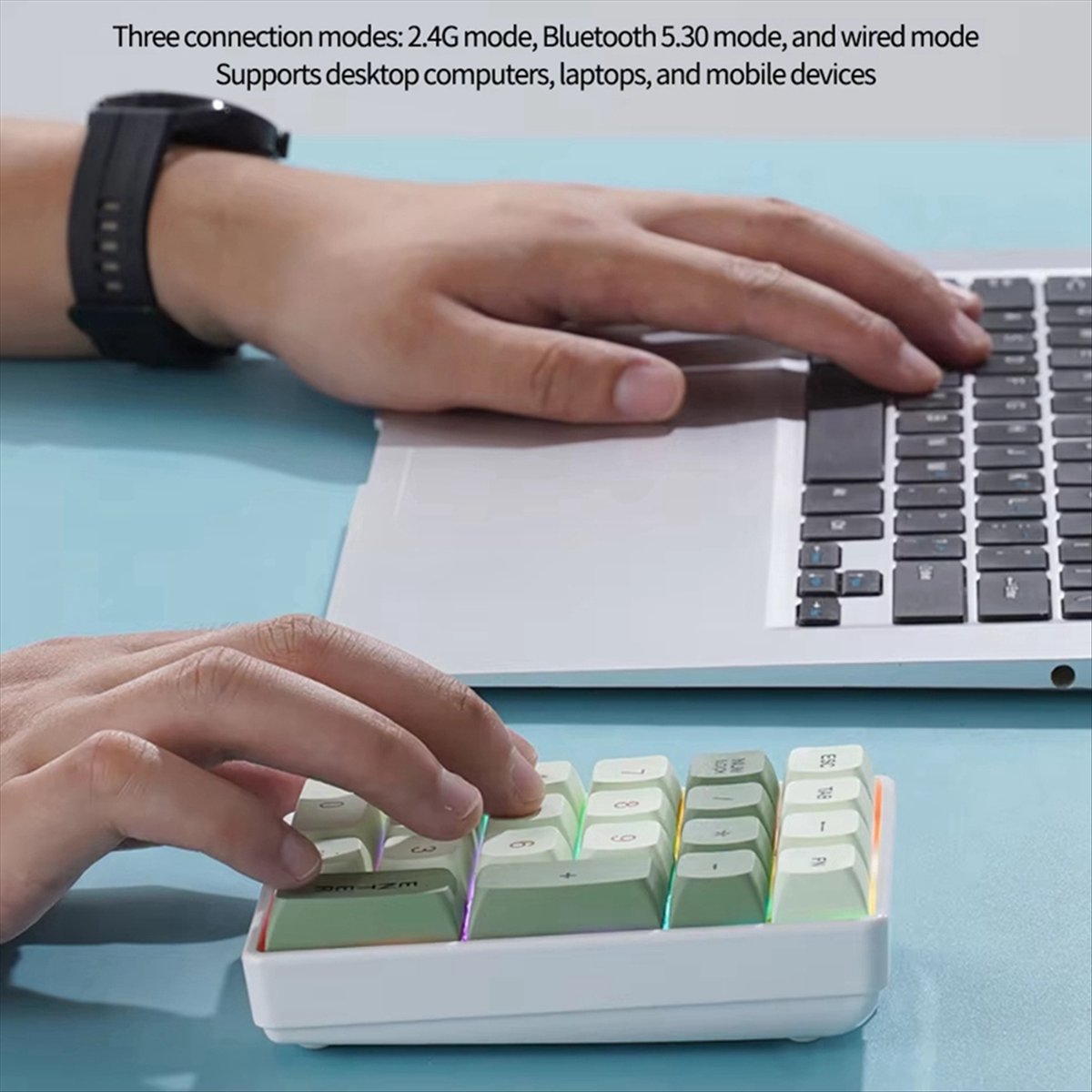 N86R 21Keys Mini Keyboard 2.4G - Gaming Keyboard No Number Pad review and price