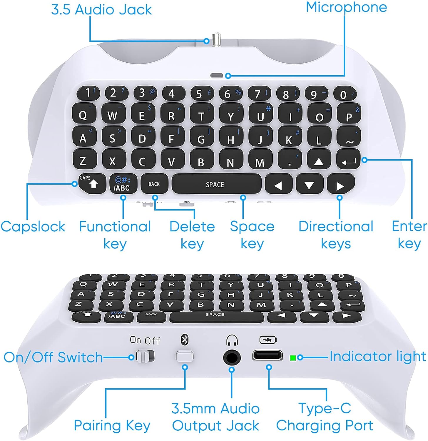For PS5 Controller, Bluetooth  - Gaming Keyboard Bluetooth review and price