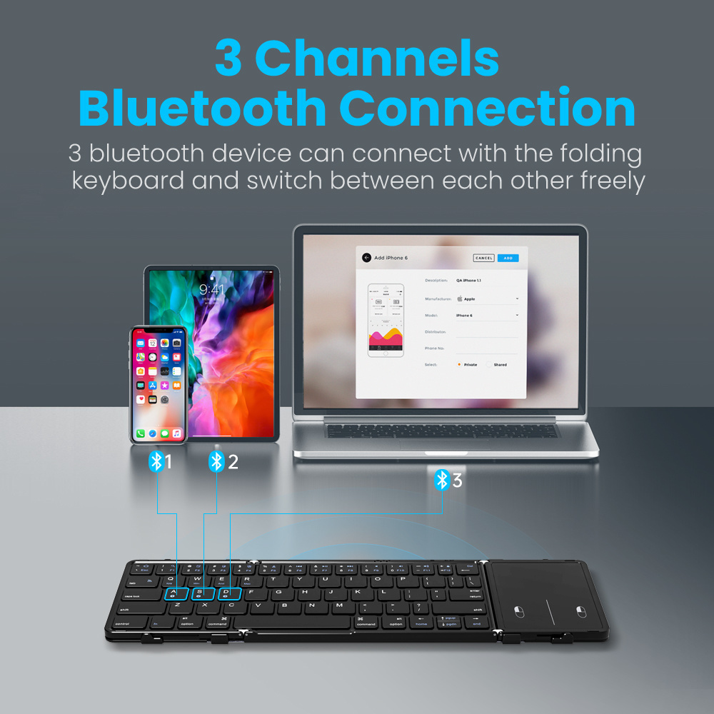 BOW Korea/Russia Wireless Fold - Gaming Keyboard No Number Pad review and price