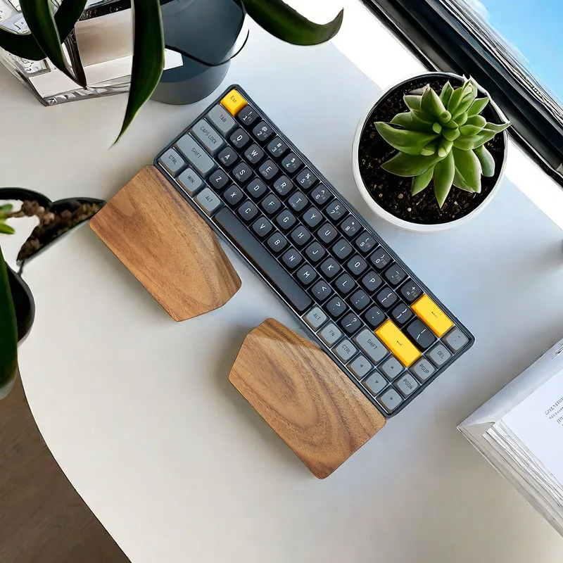 Split Walnut Palm Rest for 65% - Wrist Rest Wood review and price