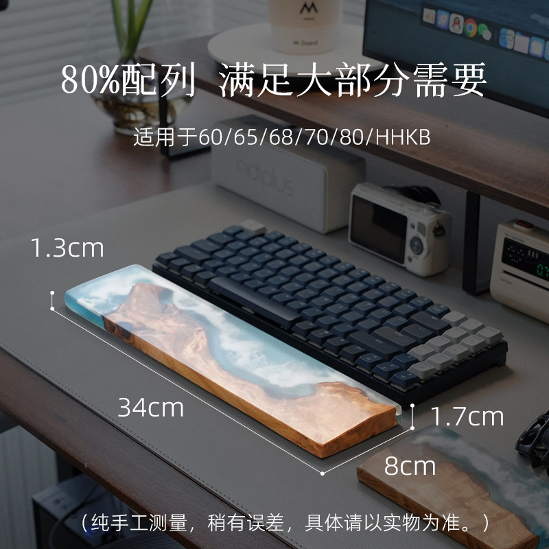 Handcrafted Ocean Wave Resin W - Wrist Rest Wood review and price