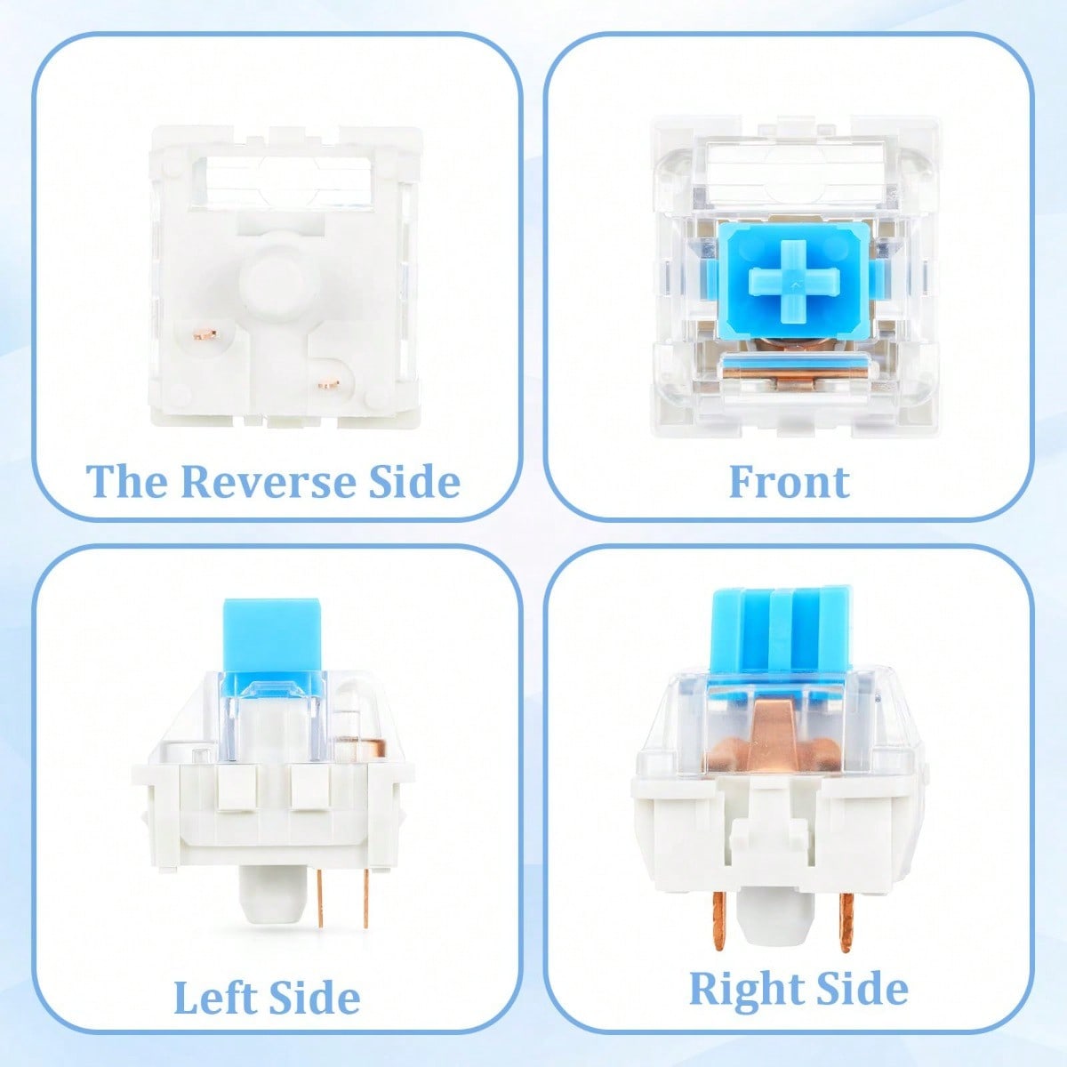 100 Practical Blue Switches, H - Gaming Keyboard Blue review and price