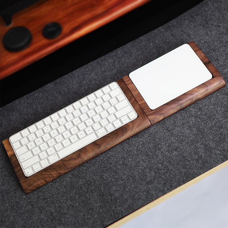 2 in 1 Walnut Solid Wooden Tra - Wrist Rest Wood review and price