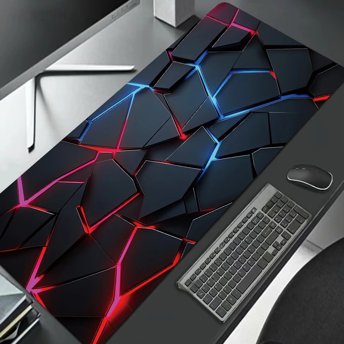 Large gaming Mouse Pads 90x40  - Gaming Keyboard Blue review and price