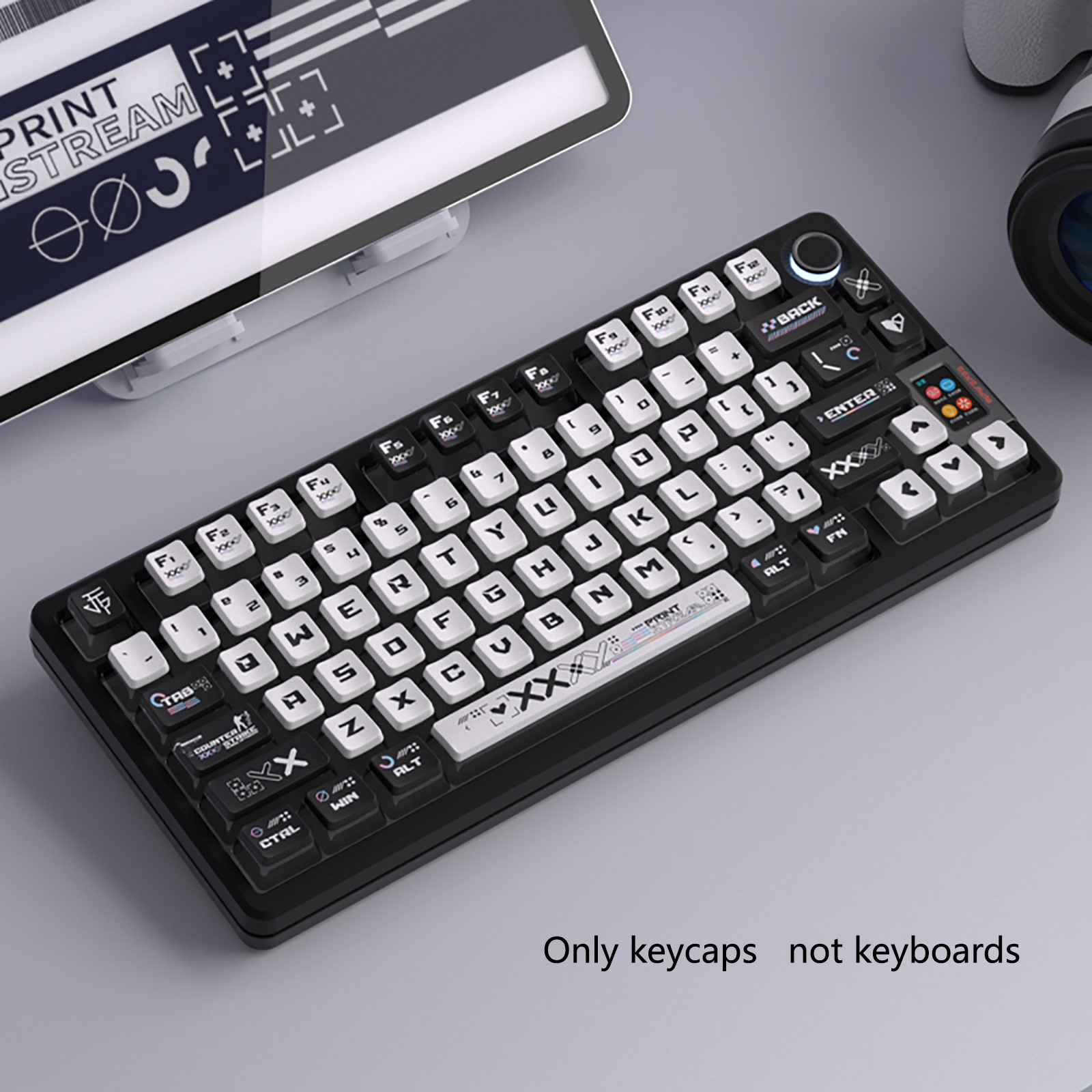 122 Keys Black White Pudding T - Keyboard Gaming Black review and price