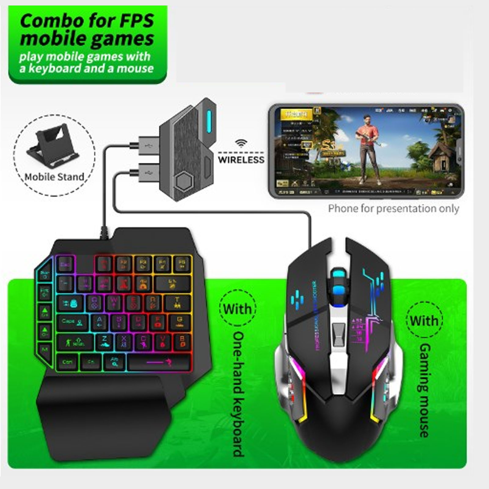Mobile Game Combo Pack Bluetoo - Gaming Keyboard Bluetooth review and price