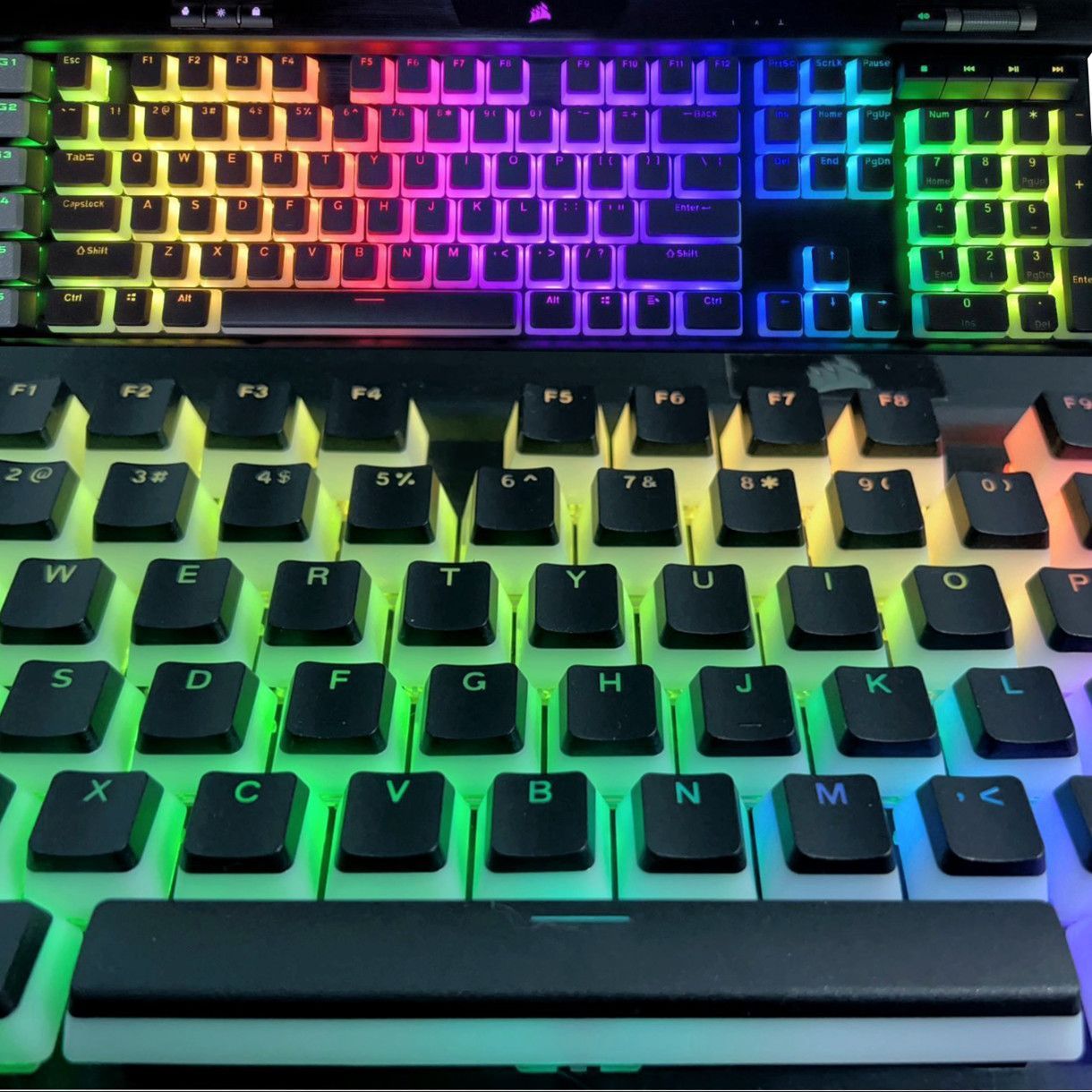 Translucent Corsair Pudding Ke - Gaming Keyboard Corsair review and price