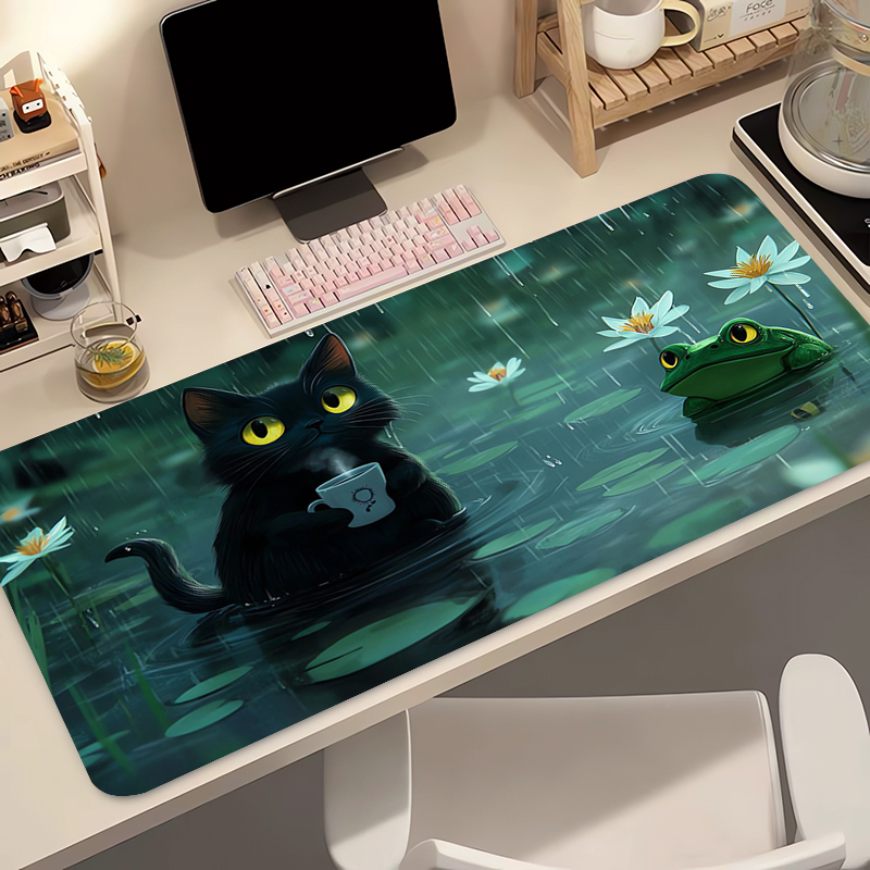 Kawaii Black Cat Silicone Soft - Keyboard Gaming Black review and price