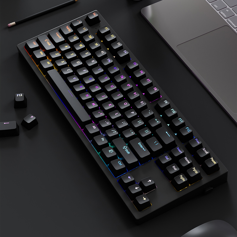 130+ Keys Black Custom Double  - Keyboard Gaming Black review and price